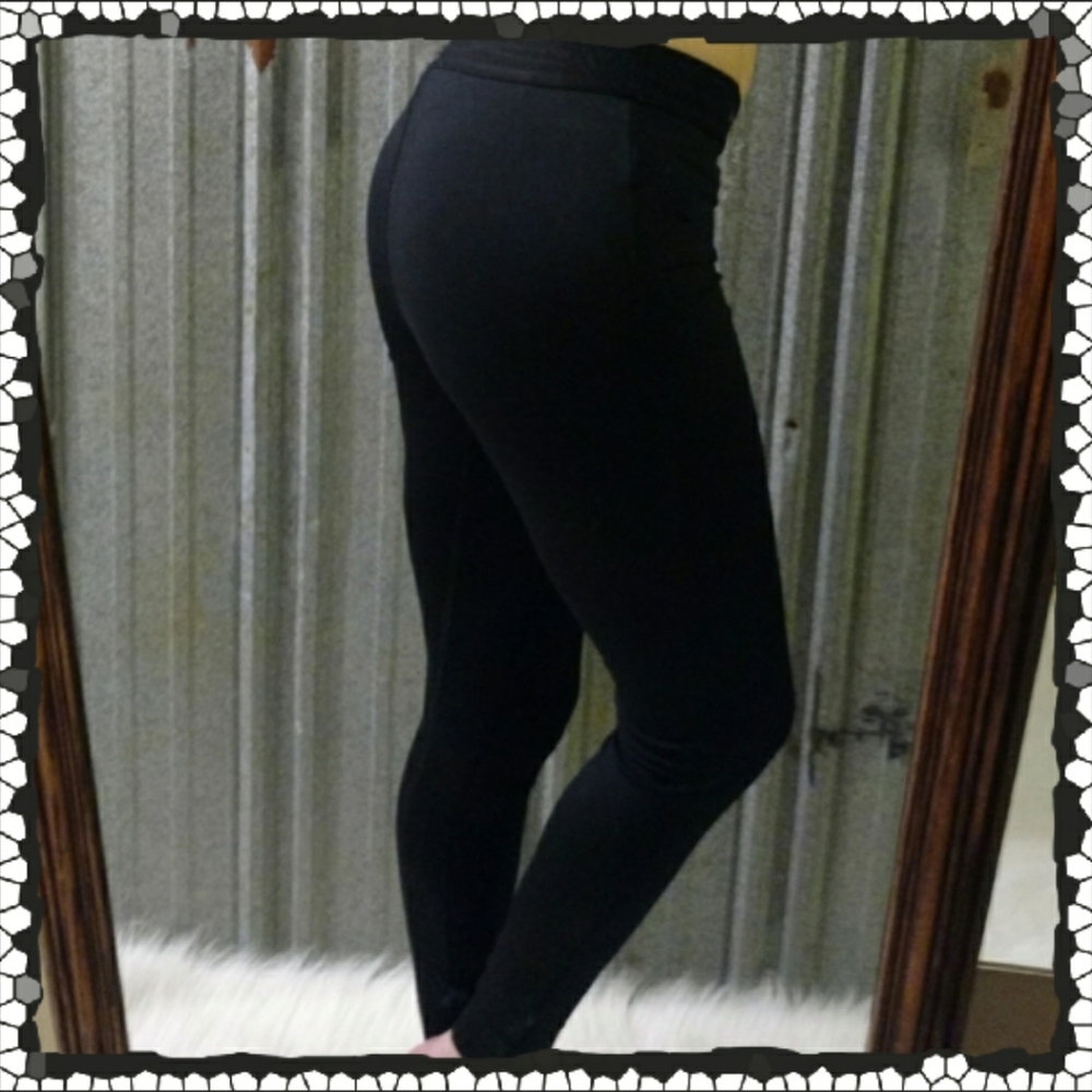 Forever 21 Black Silky Full Length Leggings